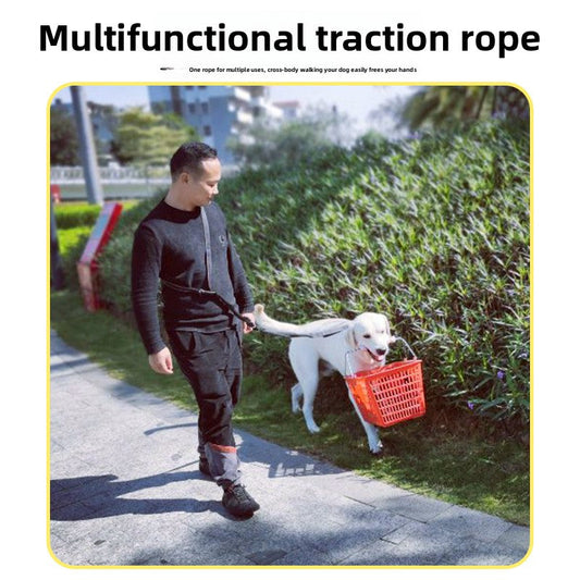 6-in-1 Hands-Free Dog Leash - Crossbody & Waist Running Leash by PawsAtelier