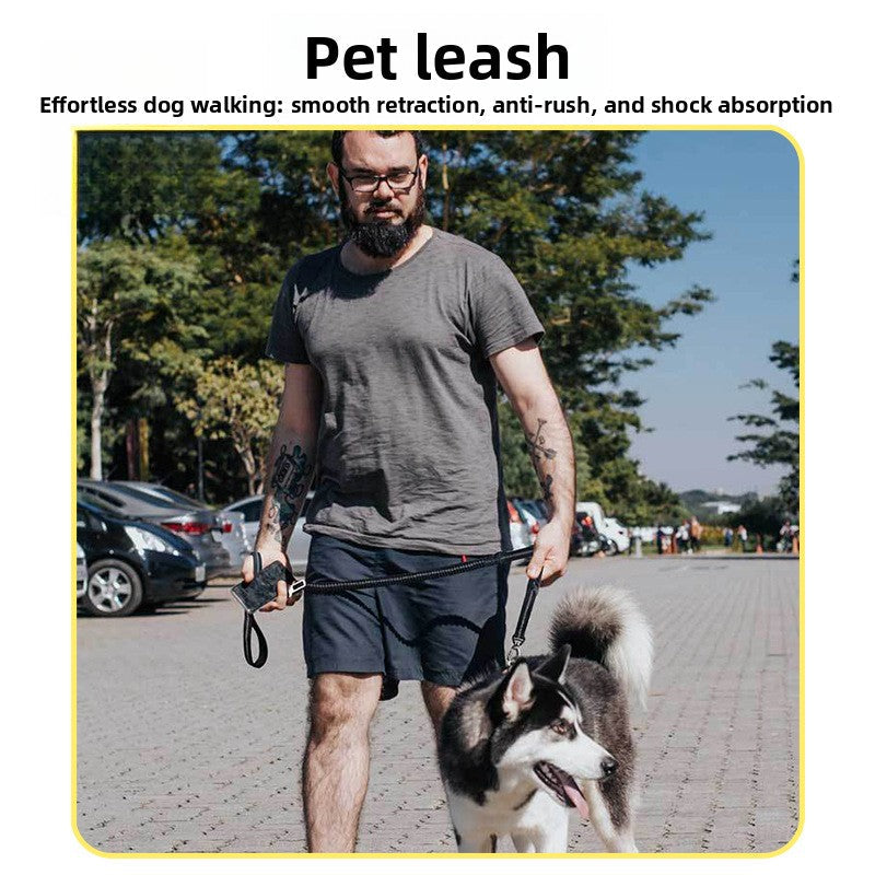 Custom Heavy Duty Polyester Dog Leash - Shock Absorbing Lead by PawsAtelier